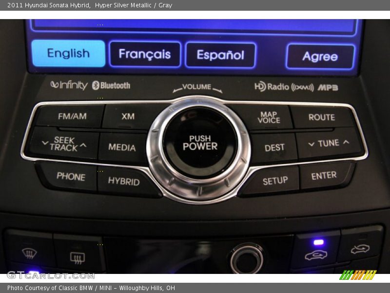 Hyper Silver Metallic / Gray 2011 Hyundai Sonata Hybrid