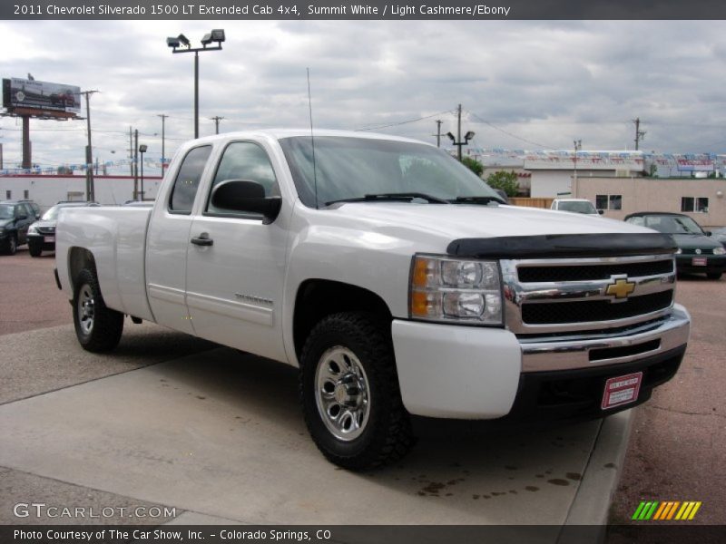 Summit White / Light Cashmere/Ebony 2011 Chevrolet Silverado 1500 LT Extended Cab 4x4
