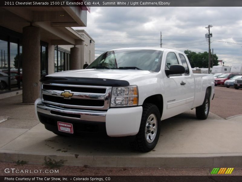 Summit White / Light Cashmere/Ebony 2011 Chevrolet Silverado 1500 LT Extended Cab 4x4