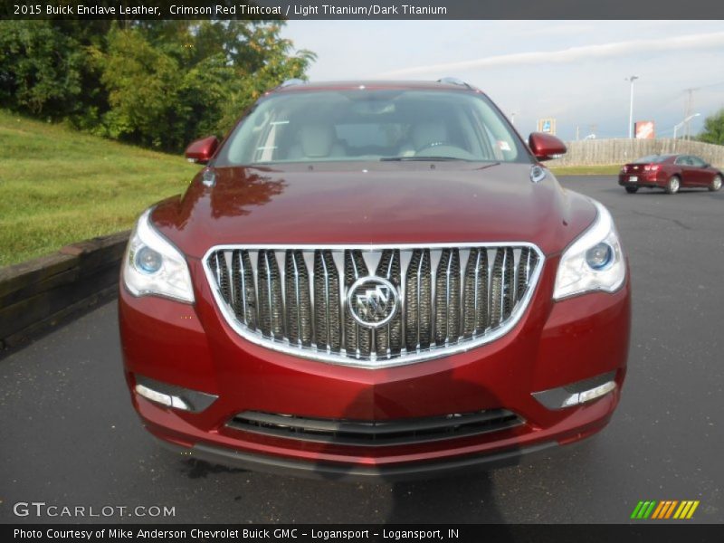 Crimson Red Tintcoat / Light Titanium/Dark Titanium 2015 Buick Enclave Leather