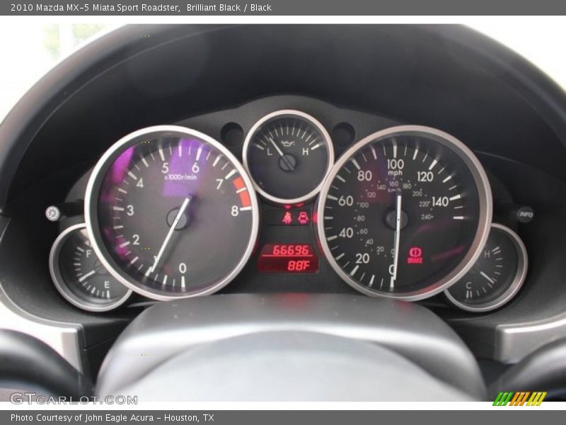 Brilliant Black / Black 2010 Mazda MX-5 Miata Sport Roadster