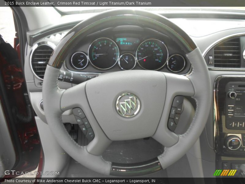 Crimson Red Tintcoat / Light Titanium/Dark Titanium 2015 Buick Enclave Leather