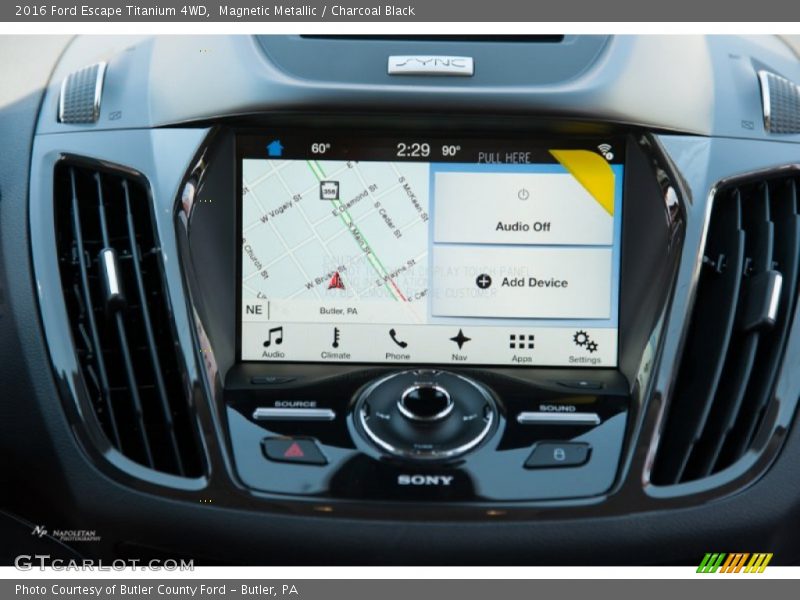 Magnetic Metallic / Charcoal Black 2016 Ford Escape Titanium 4WD