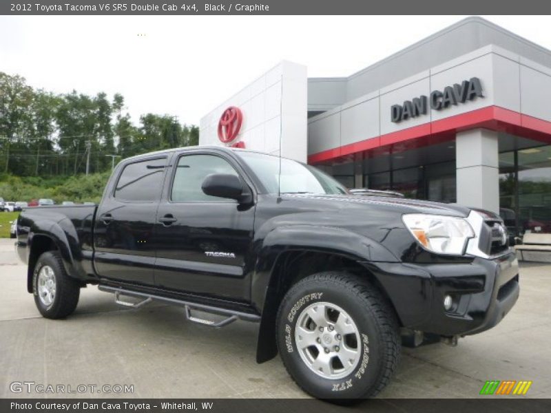 Black / Graphite 2012 Toyota Tacoma V6 SR5 Double Cab 4x4