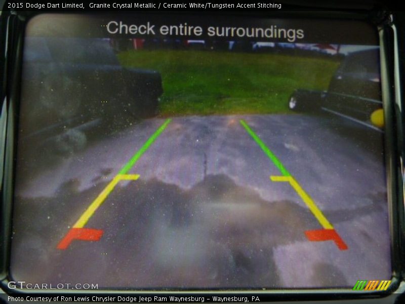 Granite Crystal Metallic / Ceramic White/Tungsten Accent Stitching 2015 Dodge Dart Limited