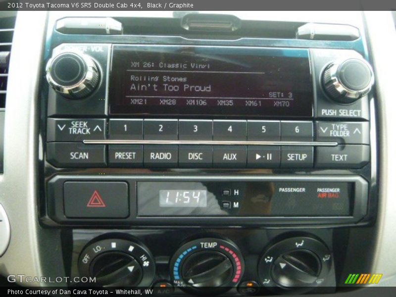 Black / Graphite 2012 Toyota Tacoma V6 SR5 Double Cab 4x4