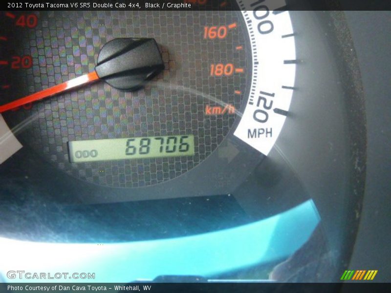 Black / Graphite 2012 Toyota Tacoma V6 SR5 Double Cab 4x4