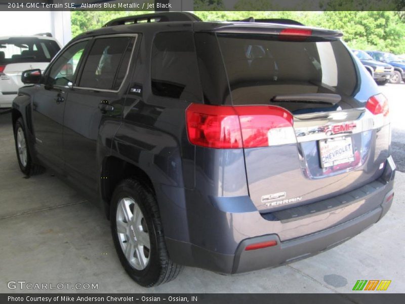 Atlantis Blue Metallic / Jet Black 2014 GMC Terrain SLE