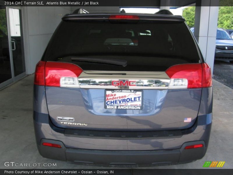 Atlantis Blue Metallic / Jet Black 2014 GMC Terrain SLE