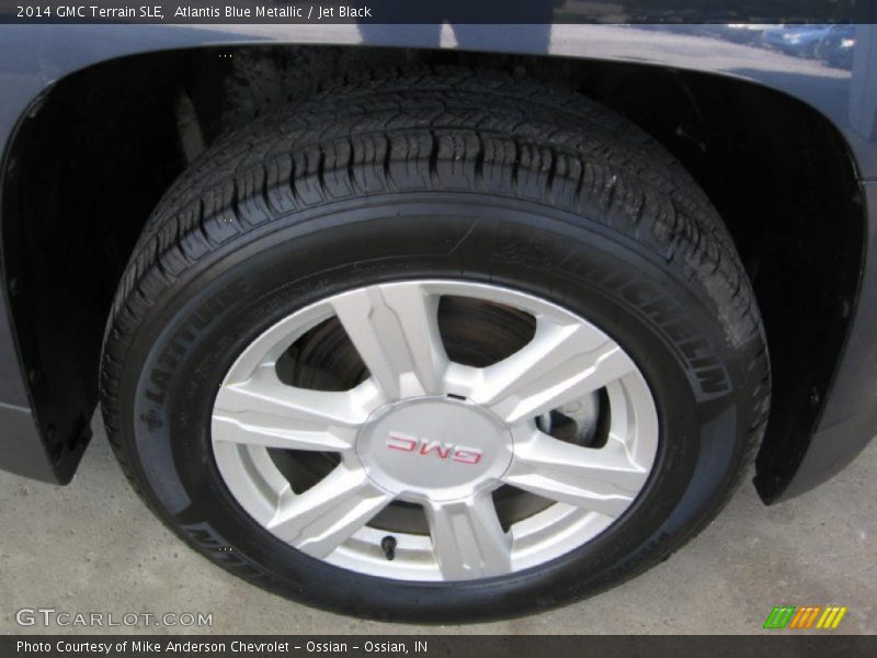 Atlantis Blue Metallic / Jet Black 2014 GMC Terrain SLE