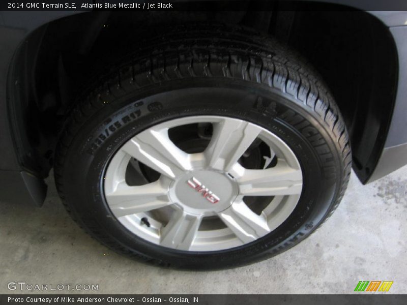Atlantis Blue Metallic / Jet Black 2014 GMC Terrain SLE