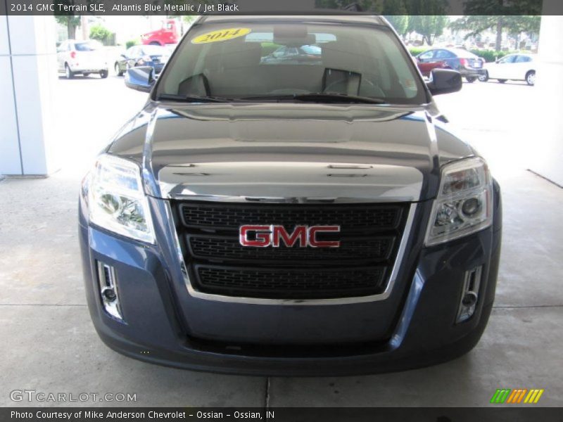 Atlantis Blue Metallic / Jet Black 2014 GMC Terrain SLE