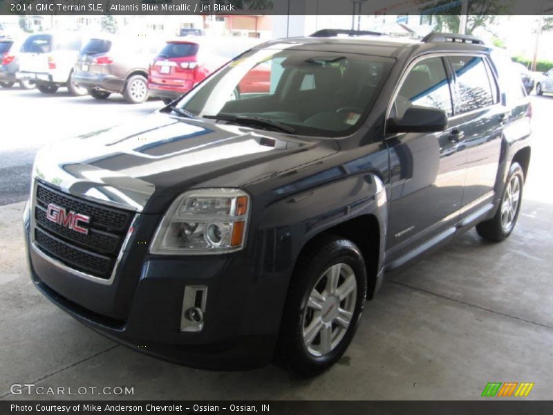 Atlantis Blue Metallic / Jet Black 2014 GMC Terrain SLE