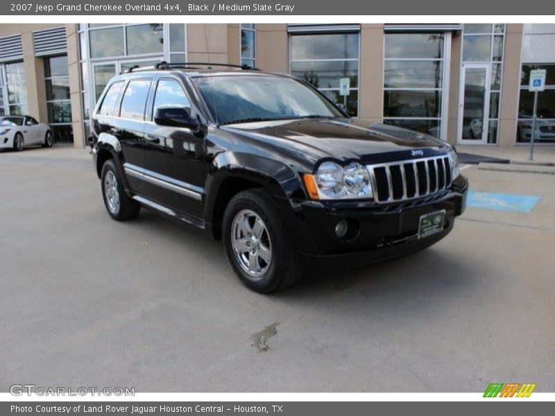 Black / Medium Slate Gray 2007 Jeep Grand Cherokee Overland 4x4