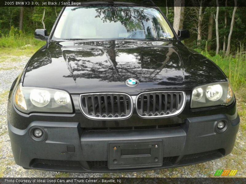 Jet Black / Sand Beige 2005 BMW X3 3.0i