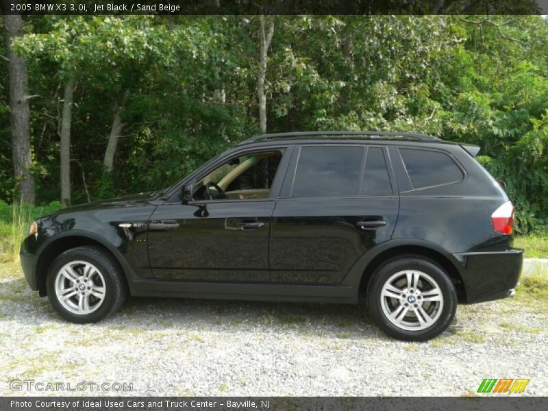 Jet Black / Sand Beige 2005 BMW X3 3.0i
