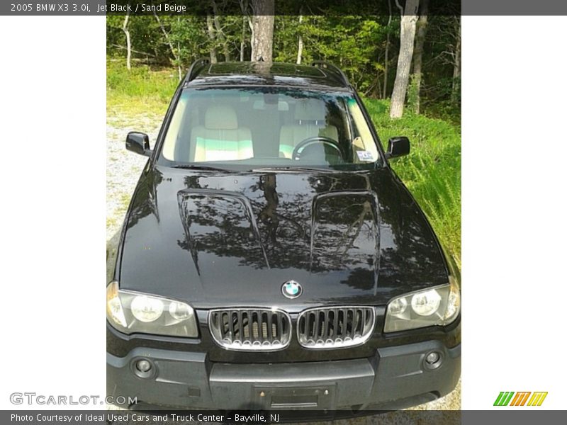 Jet Black / Sand Beige 2005 BMW X3 3.0i