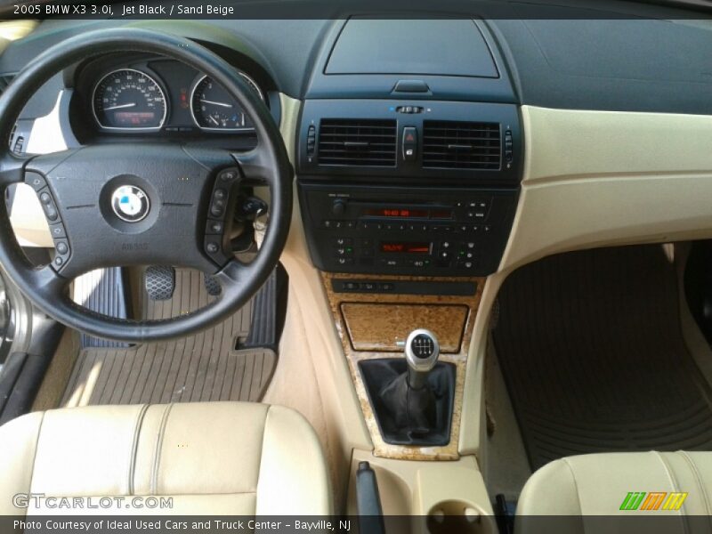 Jet Black / Sand Beige 2005 BMW X3 3.0i