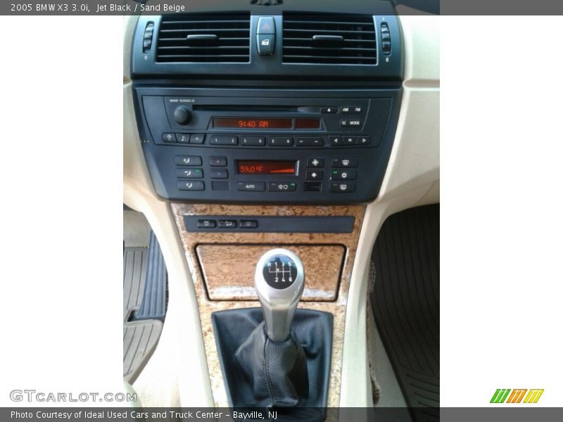 Jet Black / Sand Beige 2005 BMW X3 3.0i