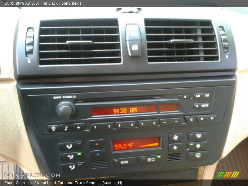 Jet Black / Sand Beige 2005 BMW X3 3.0i
