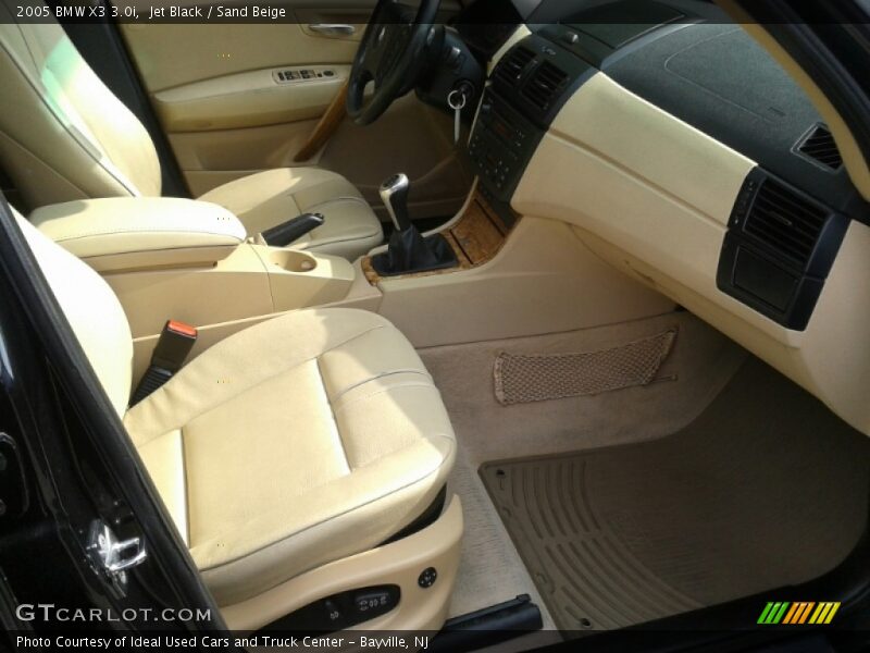 Jet Black / Sand Beige 2005 BMW X3 3.0i