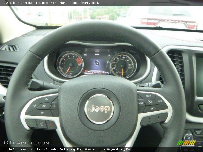 Mango Tango Pearl / Black 2016 Jeep Cherokee Trailhawk 4x4