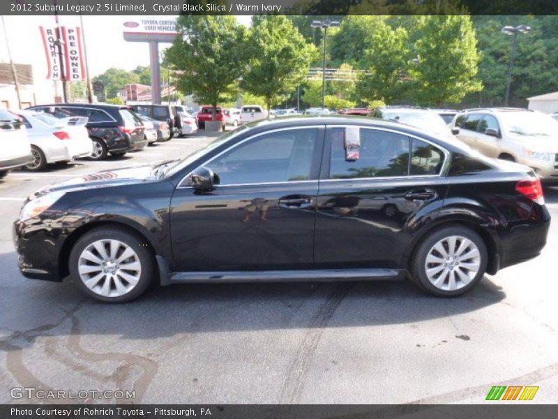 Crystal Black Silica / Warm Ivory 2012 Subaru Legacy 2.5i Limited