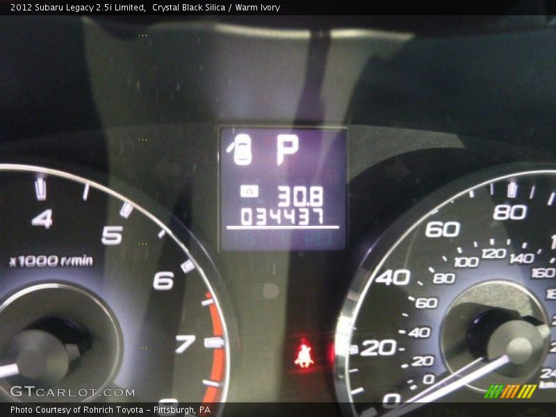 Crystal Black Silica / Warm Ivory 2012 Subaru Legacy 2.5i Limited