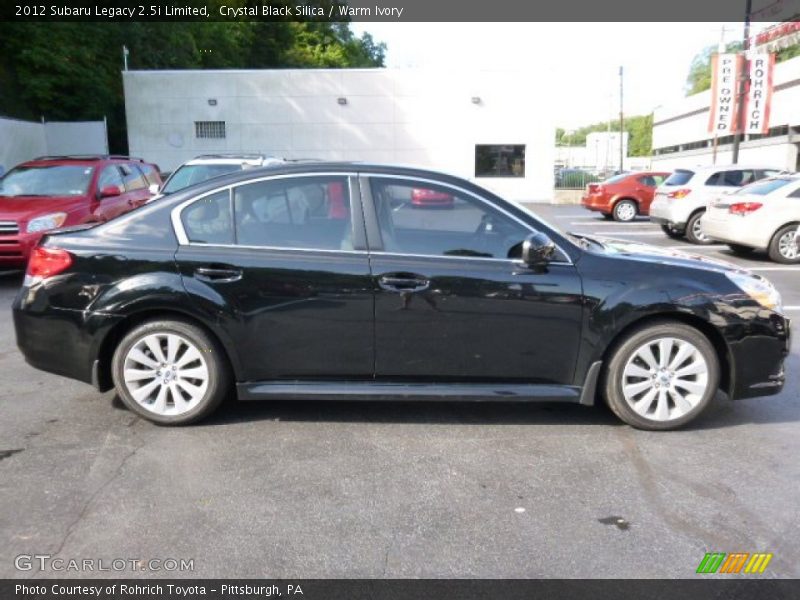 Crystal Black Silica / Warm Ivory 2012 Subaru Legacy 2.5i Limited