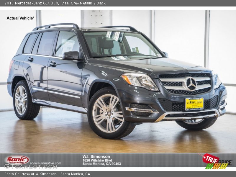 Steel Grey Metallic / Black 2015 Mercedes-Benz GLK 350