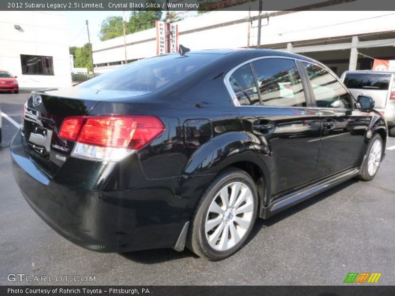 Crystal Black Silica / Warm Ivory 2012 Subaru Legacy 2.5i Limited