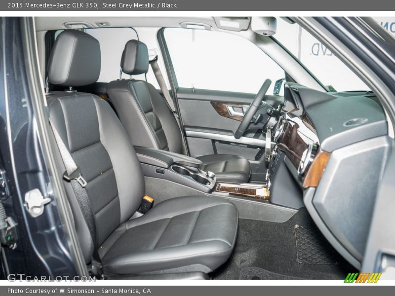 Steel Grey Metallic / Black 2015 Mercedes-Benz GLK 350