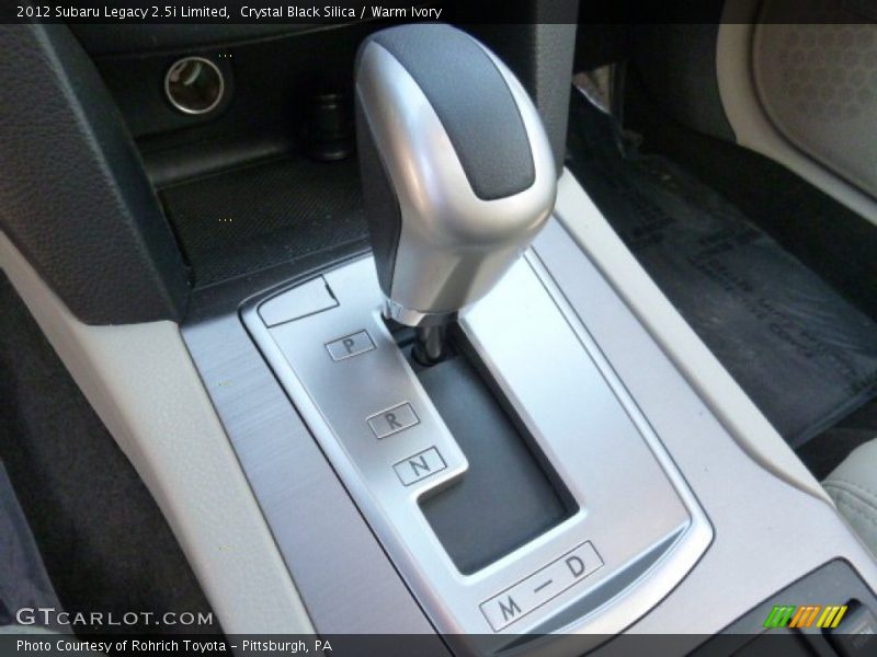 Crystal Black Silica / Warm Ivory 2012 Subaru Legacy 2.5i Limited