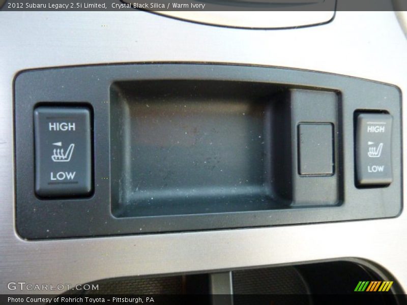 Crystal Black Silica / Warm Ivory 2012 Subaru Legacy 2.5i Limited