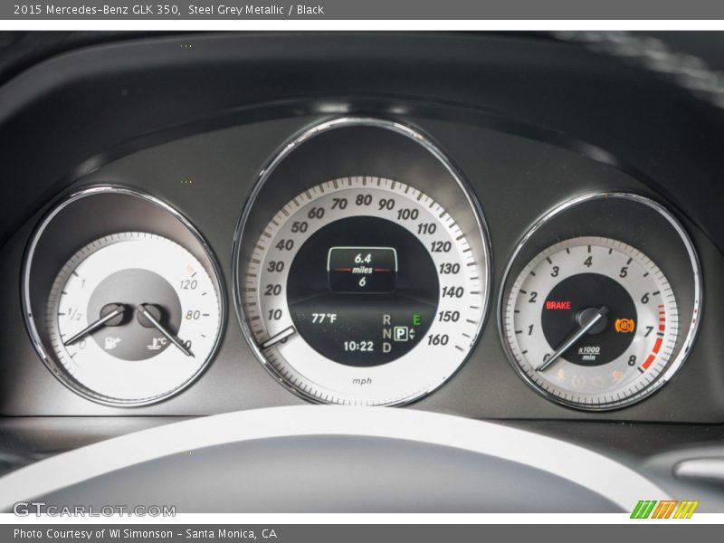 Steel Grey Metallic / Black 2015 Mercedes-Benz GLK 350