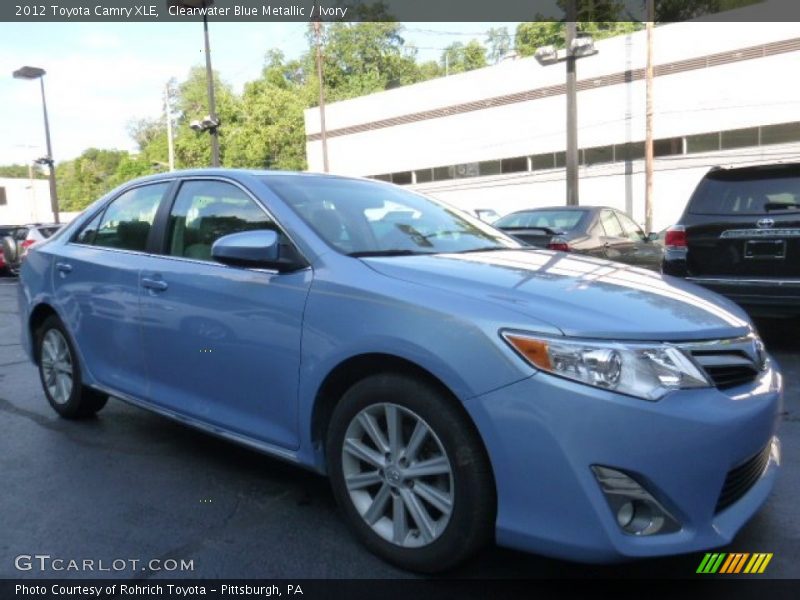 Clearwater Blue Metallic / Ivory 2012 Toyota Camry XLE
