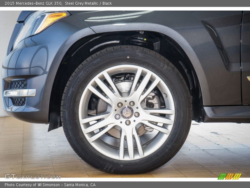 Steel Grey Metallic / Black 2015 Mercedes-Benz GLK 350