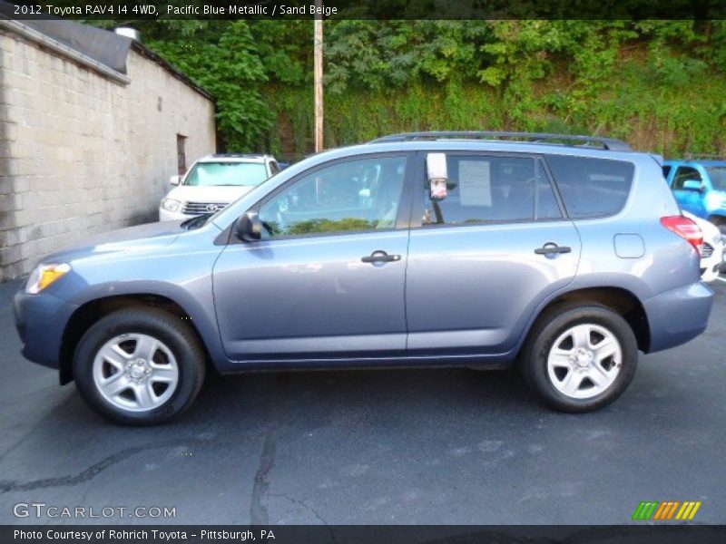 Pacific Blue Metallic / Sand Beige 2012 Toyota RAV4 I4 4WD