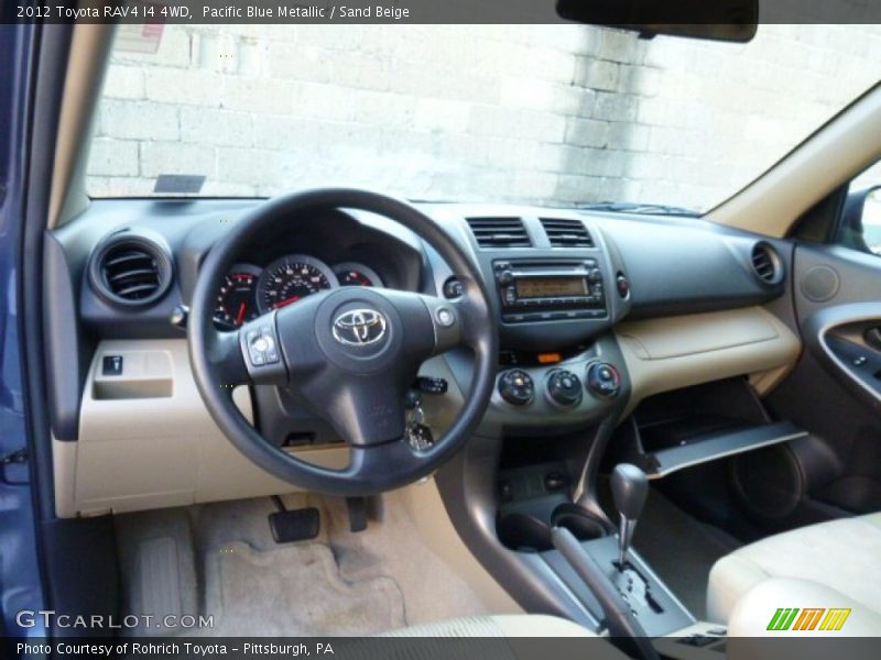 Pacific Blue Metallic / Sand Beige 2012 Toyota RAV4 I4 4WD