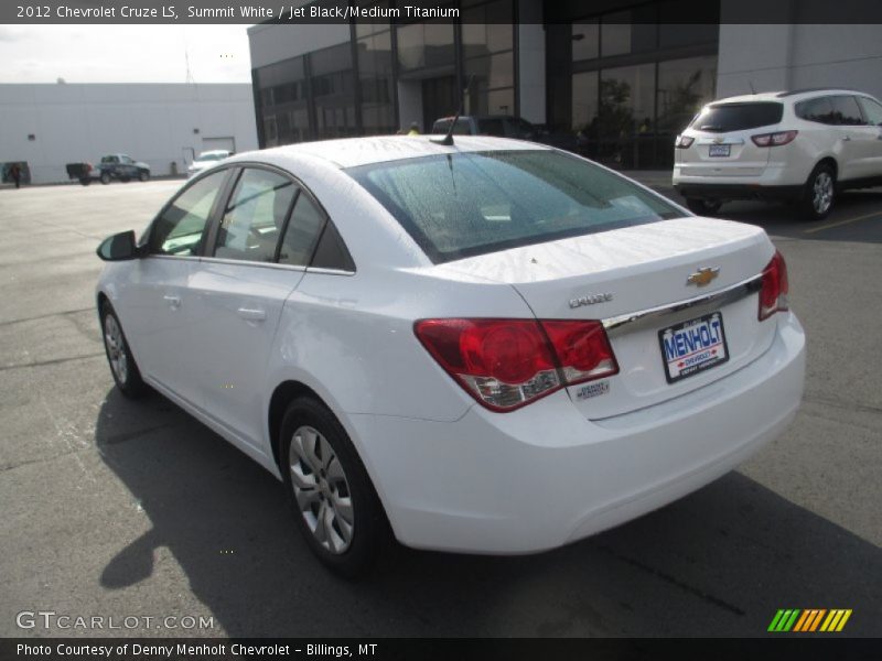Summit White / Jet Black/Medium Titanium 2012 Chevrolet Cruze LS