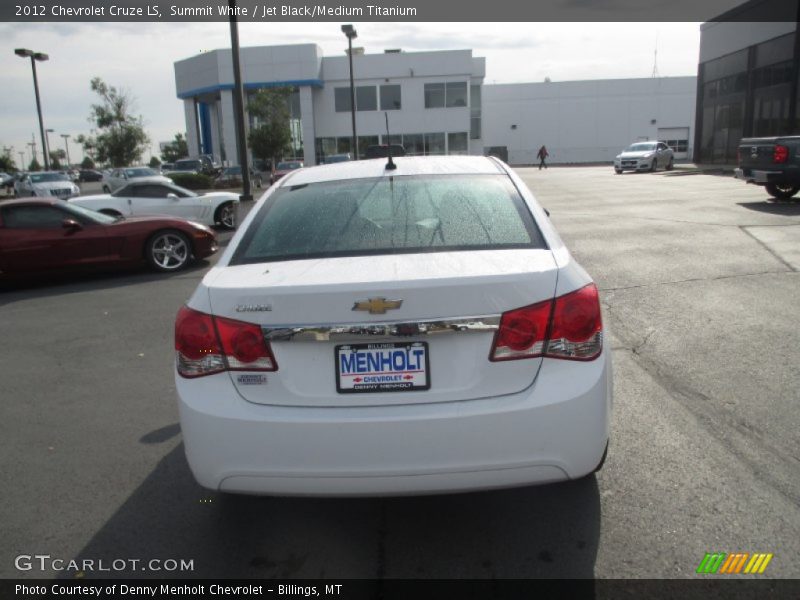 Summit White / Jet Black/Medium Titanium 2012 Chevrolet Cruze LS