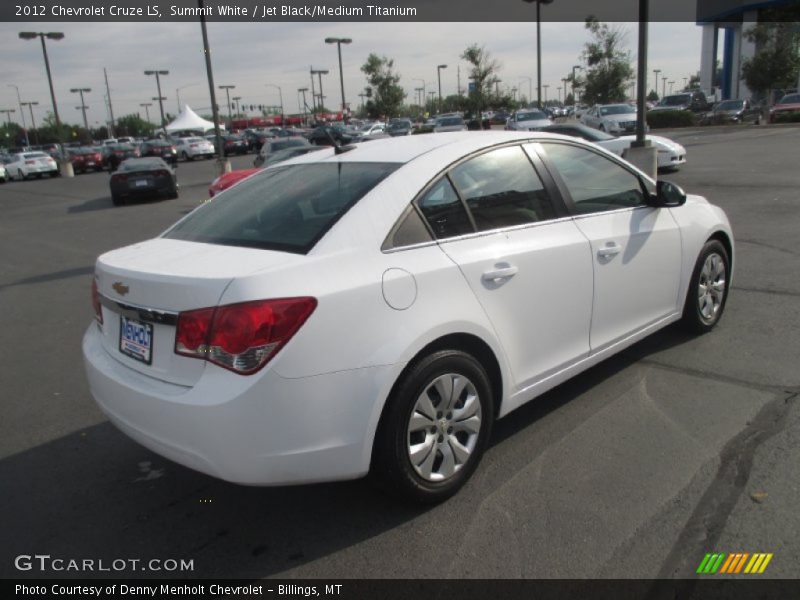 Summit White / Jet Black/Medium Titanium 2012 Chevrolet Cruze LS