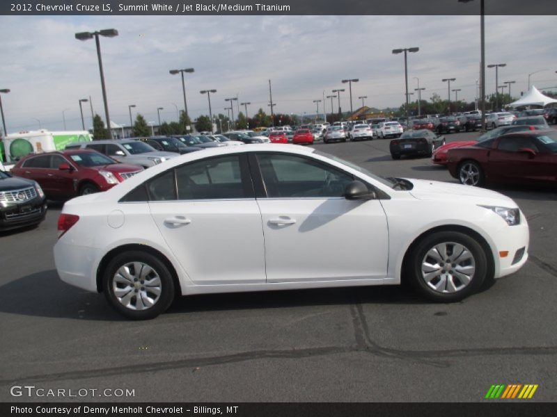Summit White / Jet Black/Medium Titanium 2012 Chevrolet Cruze LS