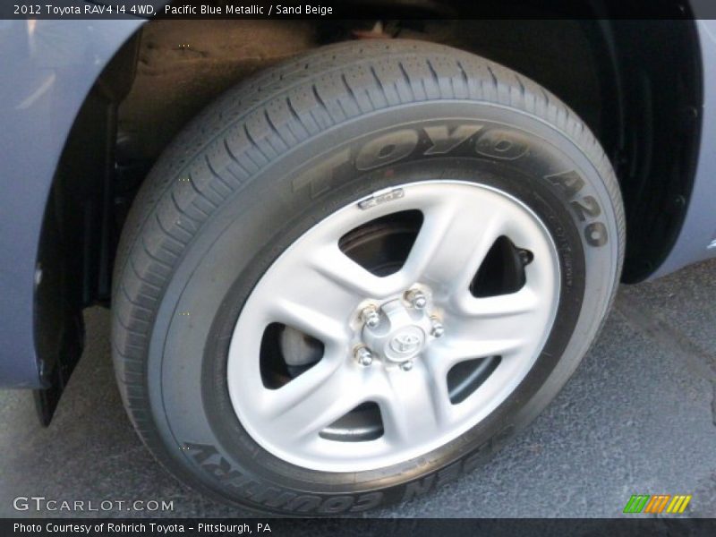 Pacific Blue Metallic / Sand Beige 2012 Toyota RAV4 I4 4WD