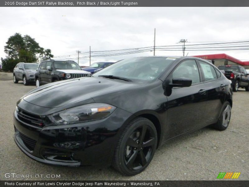 Pitch Black / Black/Light Tungsten 2016 Dodge Dart SXT Rallye Blacktop