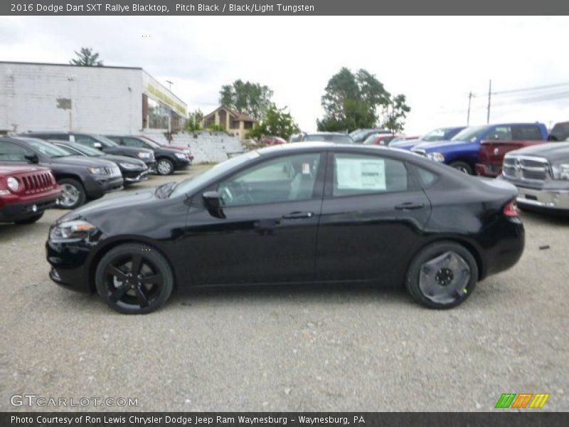 Pitch Black / Black/Light Tungsten 2016 Dodge Dart SXT Rallye Blacktop