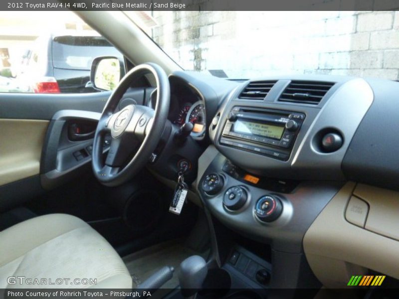 Pacific Blue Metallic / Sand Beige 2012 Toyota RAV4 I4 4WD