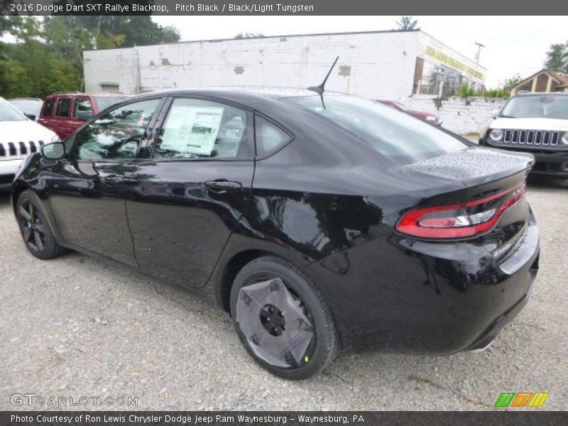 Pitch Black / Black/Light Tungsten 2016 Dodge Dart SXT Rallye Blacktop