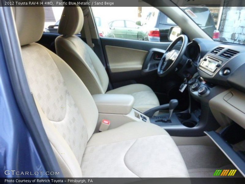 Pacific Blue Metallic / Sand Beige 2012 Toyota RAV4 I4 4WD