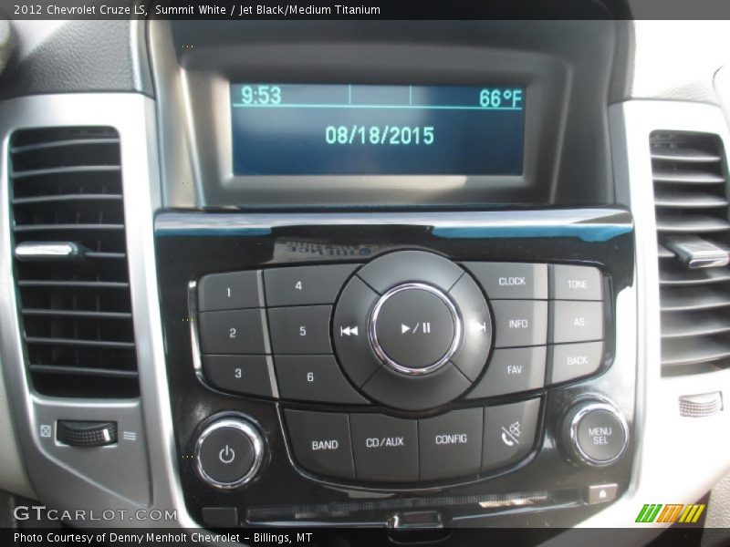 Summit White / Jet Black/Medium Titanium 2012 Chevrolet Cruze LS